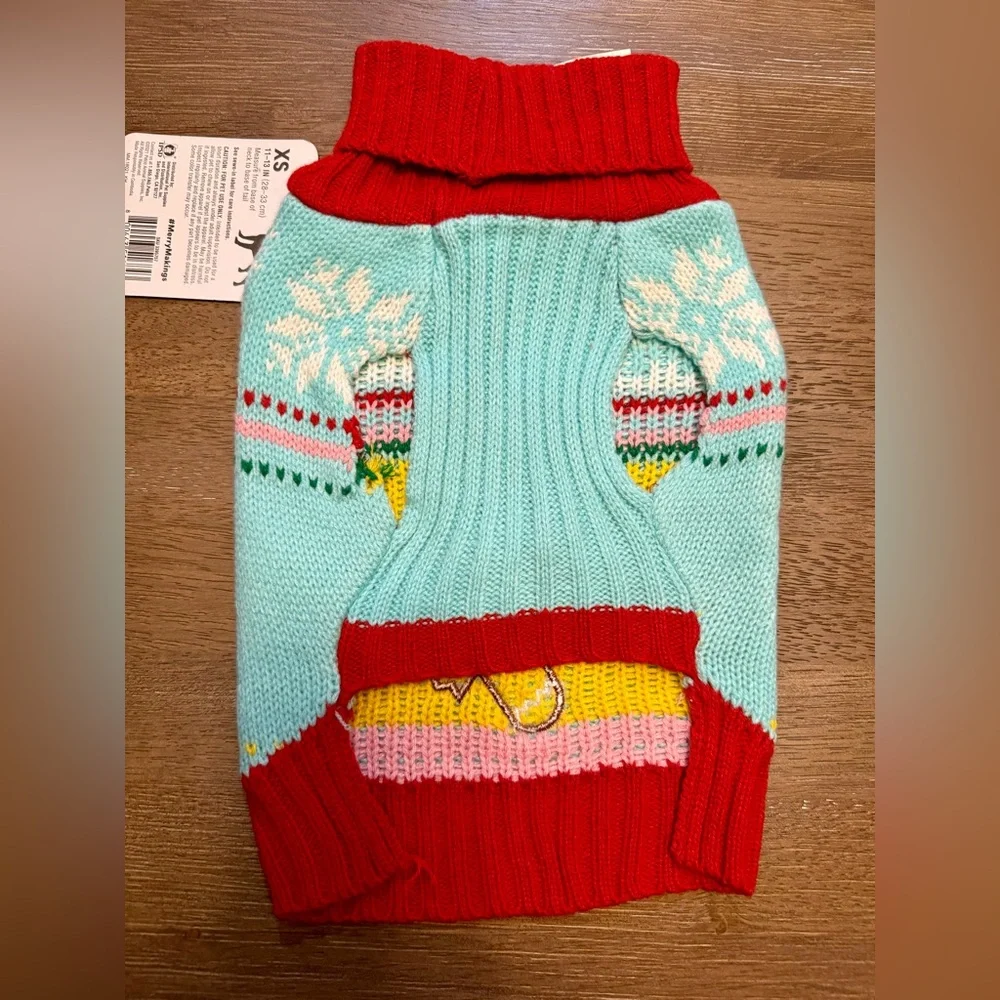 Merry Makings Gingerbread Man Dog Sweater Size XS NWT